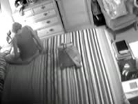 My horny mom masturbates in her bed room